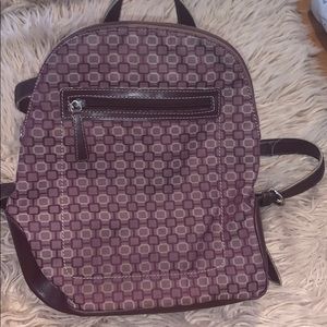 Nine West Purple/Nude Mini Backpack 🎒💜
